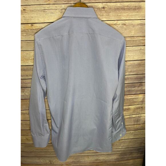 Proper Cloth Shirt Light Blue Check Size Small 18x31 100% Cotton - Picture 2 of 8